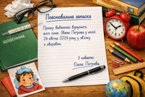 Записка в школу українською: як написати пояснювальну без помилок і зберегти довіру